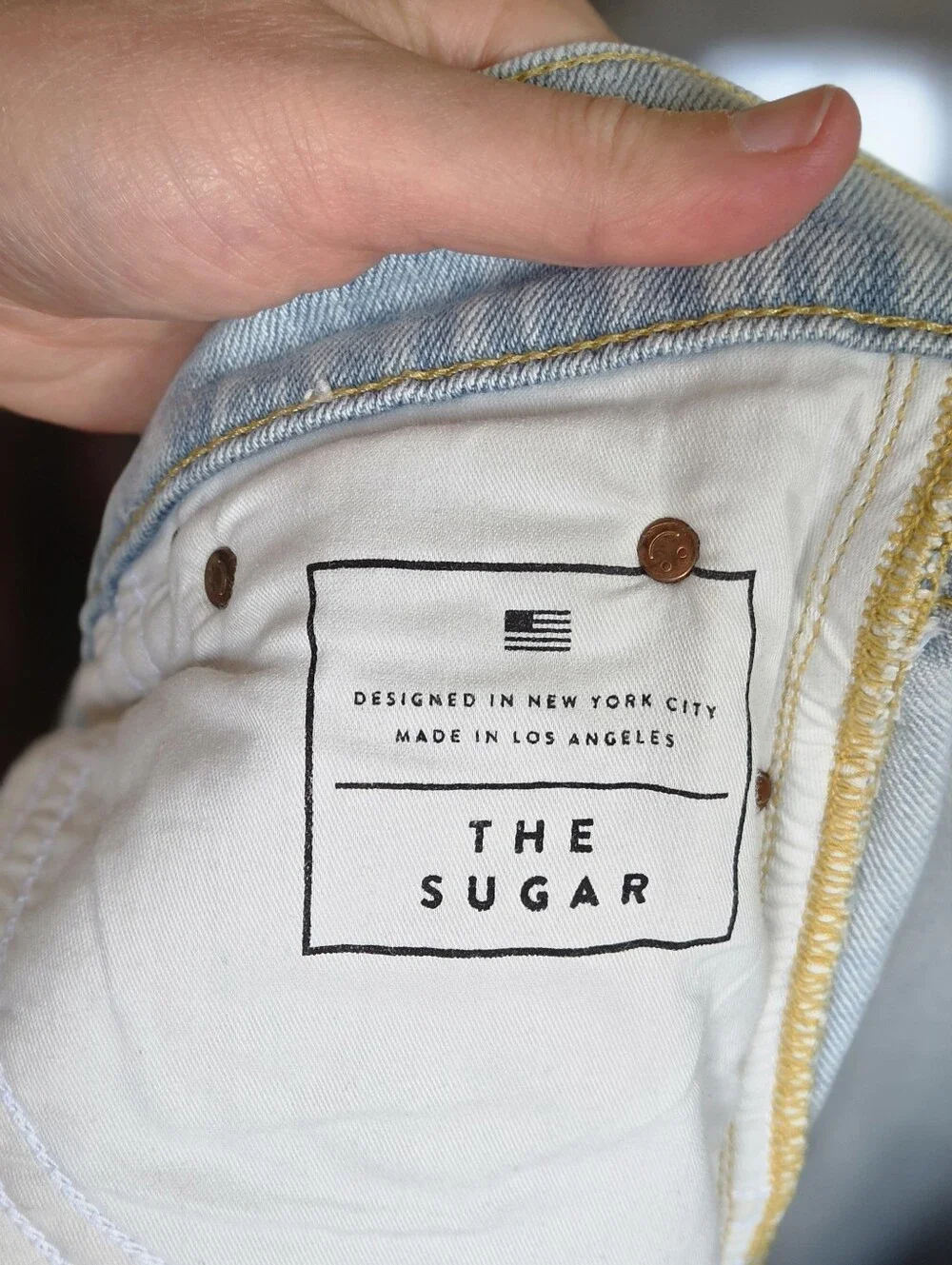 AYR The Sugar Straight Leg Light Wash Distressed Jeans - Picture 7 of 12